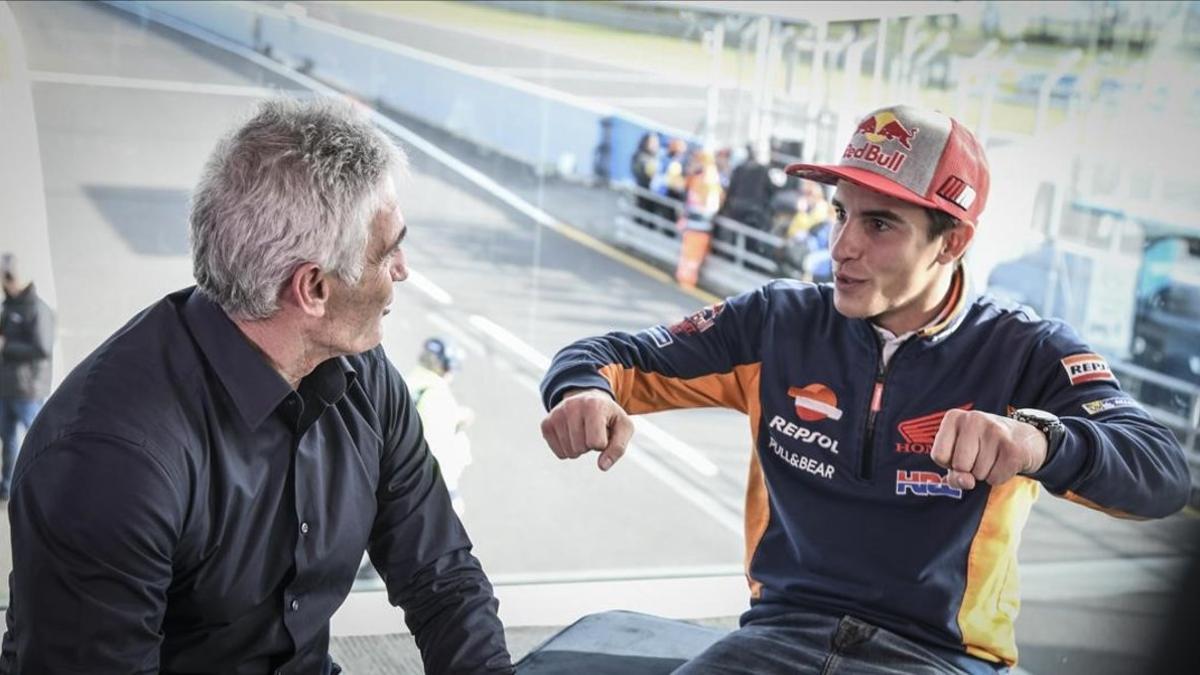 Mick Doohan y Marc Márquez han conversado hoy, ante las cámaras de MotoGP.com, en el circuito de Phillip Island.