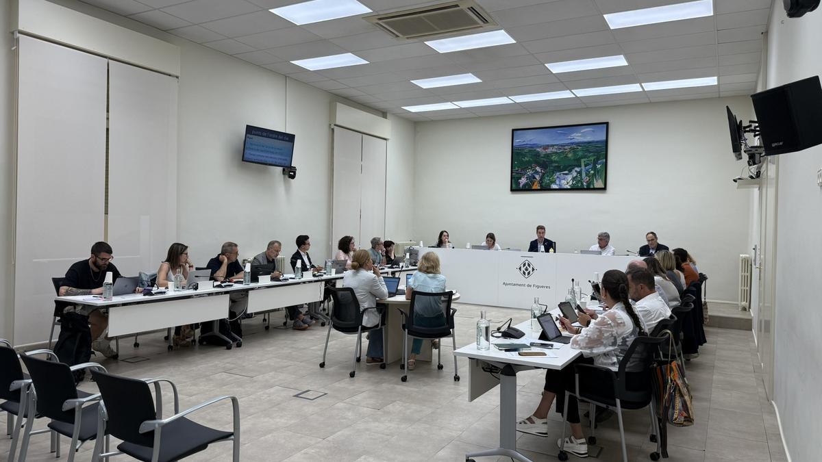 Imatge de la sessió plenària de Figueres d'aquest dijous