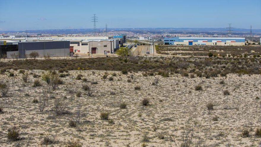 Suelos en el polígono Empresarium de Zaragoza en los que se establecerá la nueva planta de Becton Dickinson.