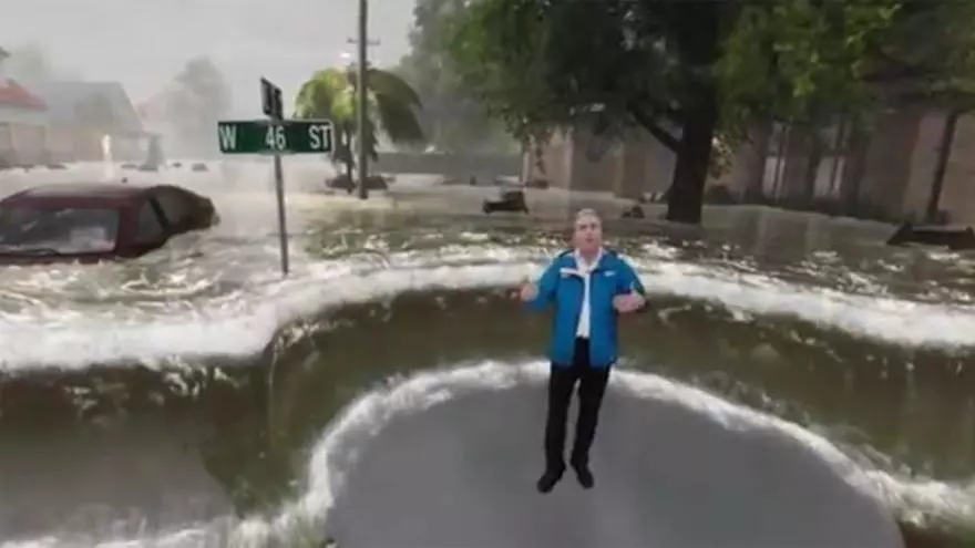 The Weather Channel usa la Realidad Aumentada para mostrar los efectos del Huracán Florence