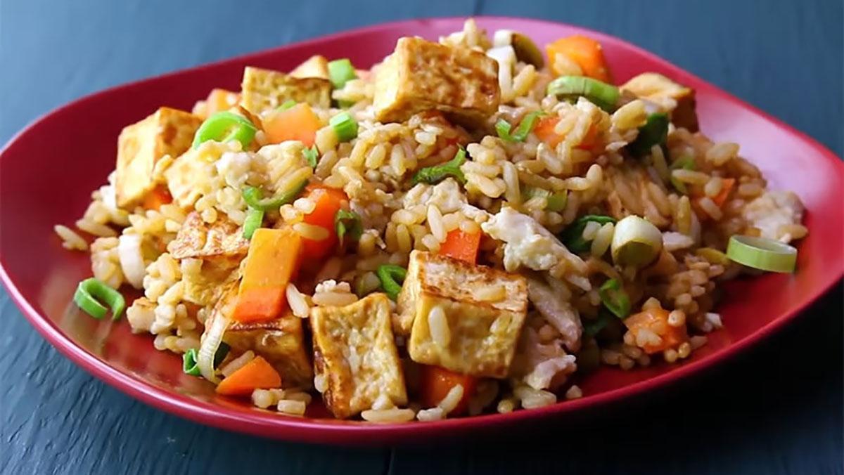 arroz con tofu