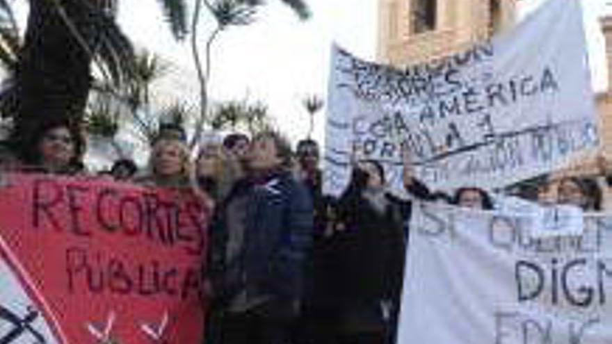 Protesta de padres.