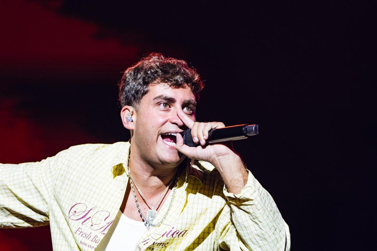Delaossa durante el concierto