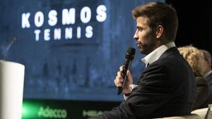 Gerard Piqué, en la presentación de Kosmos Tennis.