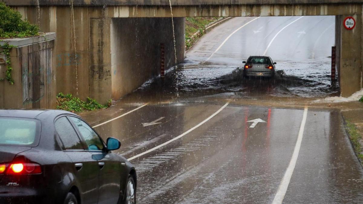 Túnel inundado.