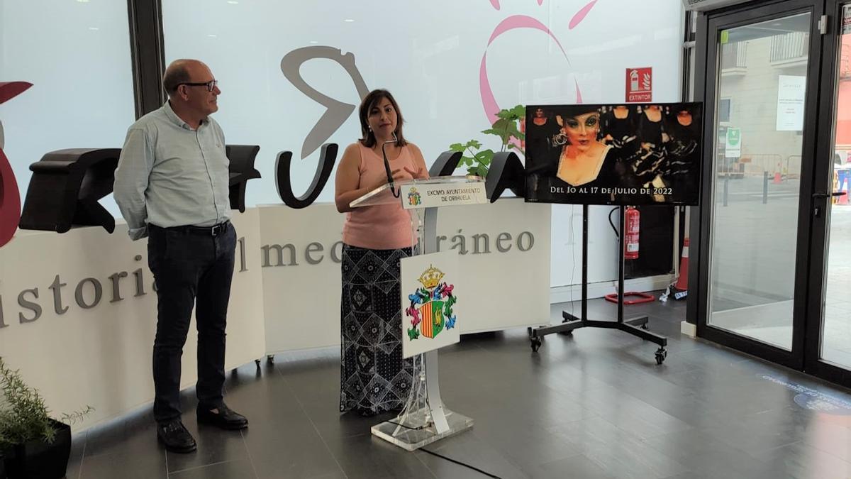 María García y Manolo Ortuño, en la presentación de las actividades de promoción de las fiestas