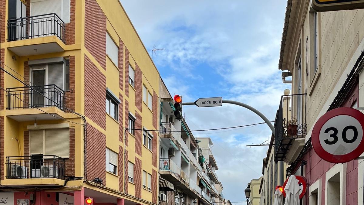 Semáforo adaptados para invidentes en Burjassot.