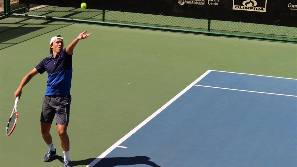 El joven tenista está participando en una competencia en Barranquilla