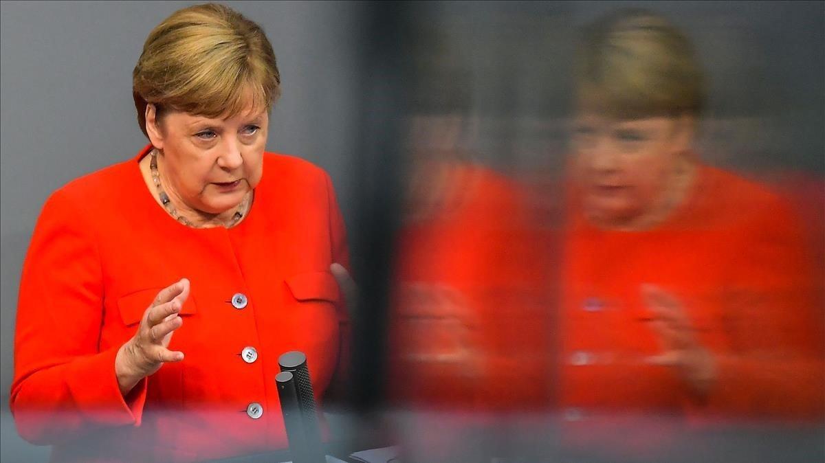 zentauroepp53796753 german chancellor angela merkel speaks during a sitting of t200618121105