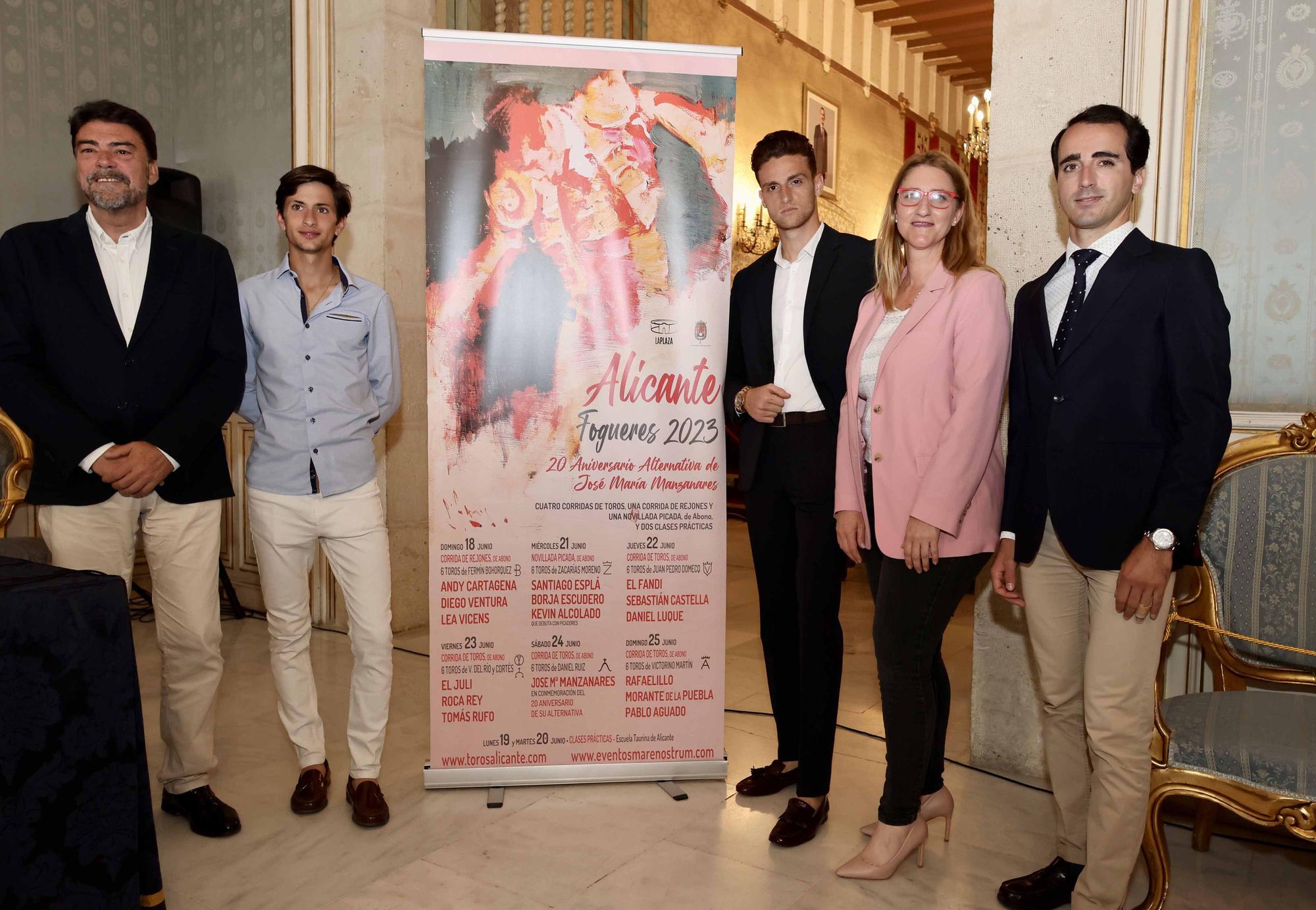Presentación de los carteles de la Feria Taurina de Hogueras en Alicante 2023