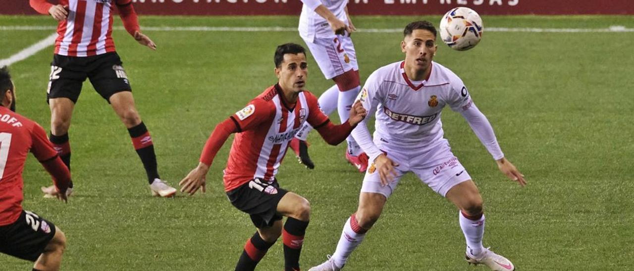 Cufré, durante el partido ante el Logroñés de la pasada temporada.