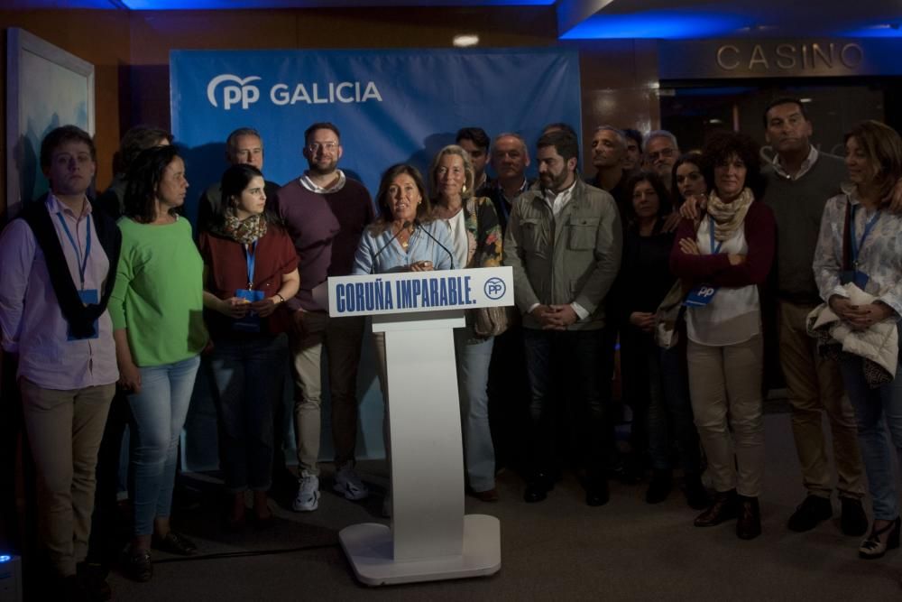 Noche electoral en A Coruña | Sede del PP