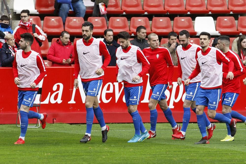 El partido entre el Real Sporting y el Numancia, en imágenes