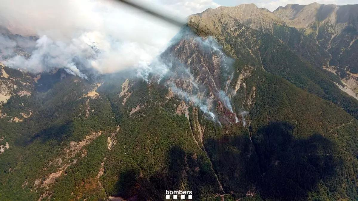 Incendi a l’Alta Ribagorça