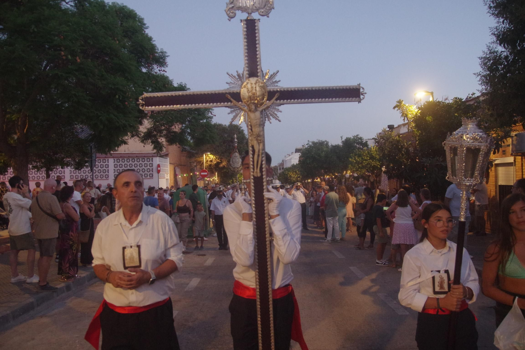 Procesión de la Virgen del Carmen en la Colonia de Santa Inés