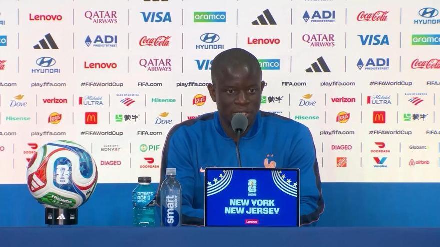 Kanté: "No podemos creernos demasiado buenos; hay que ir partido a partido"