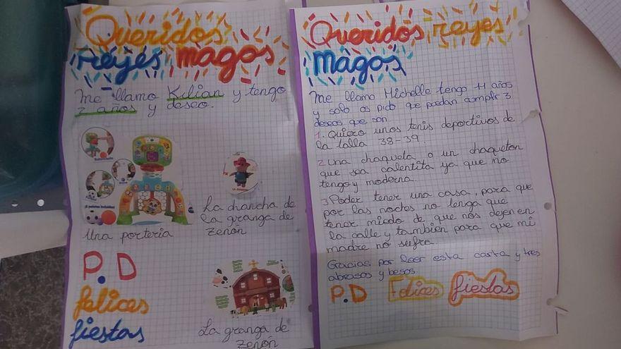 Cartas a los Reyes Magos de Kilian y Michelle.