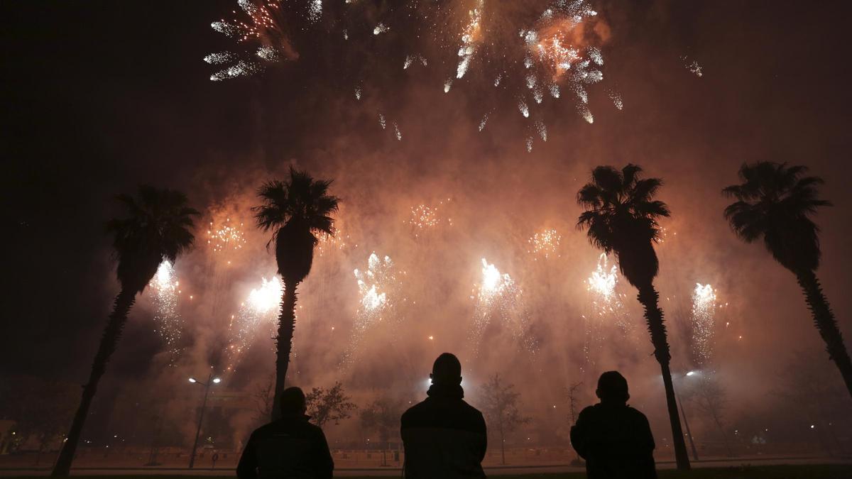 Uno de los grandes castillos de Fallas.