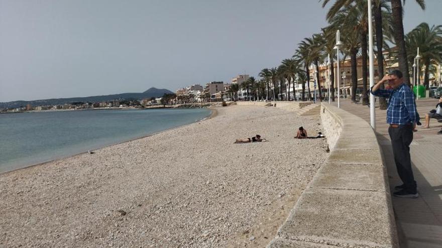 Xàbia gana metros de playa en la Grava | A. P. F.