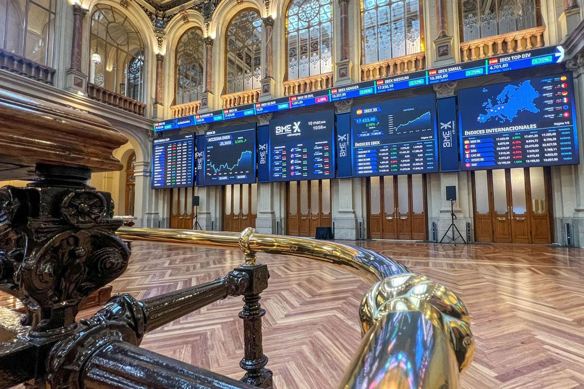 La Bolsa de Madrid este miércoles.