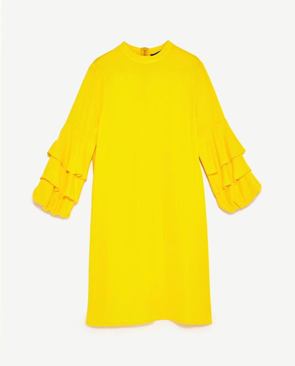 Vestido invitada: diseño amarillo