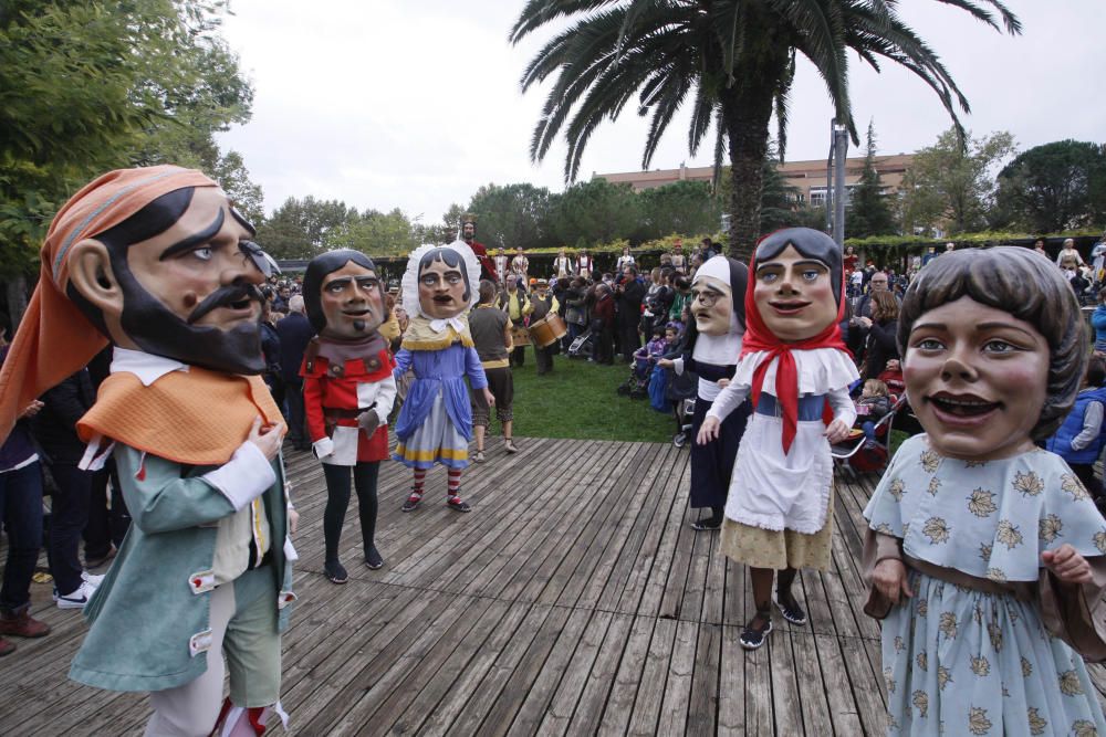 Plantada de gegants i cercavila a Girona