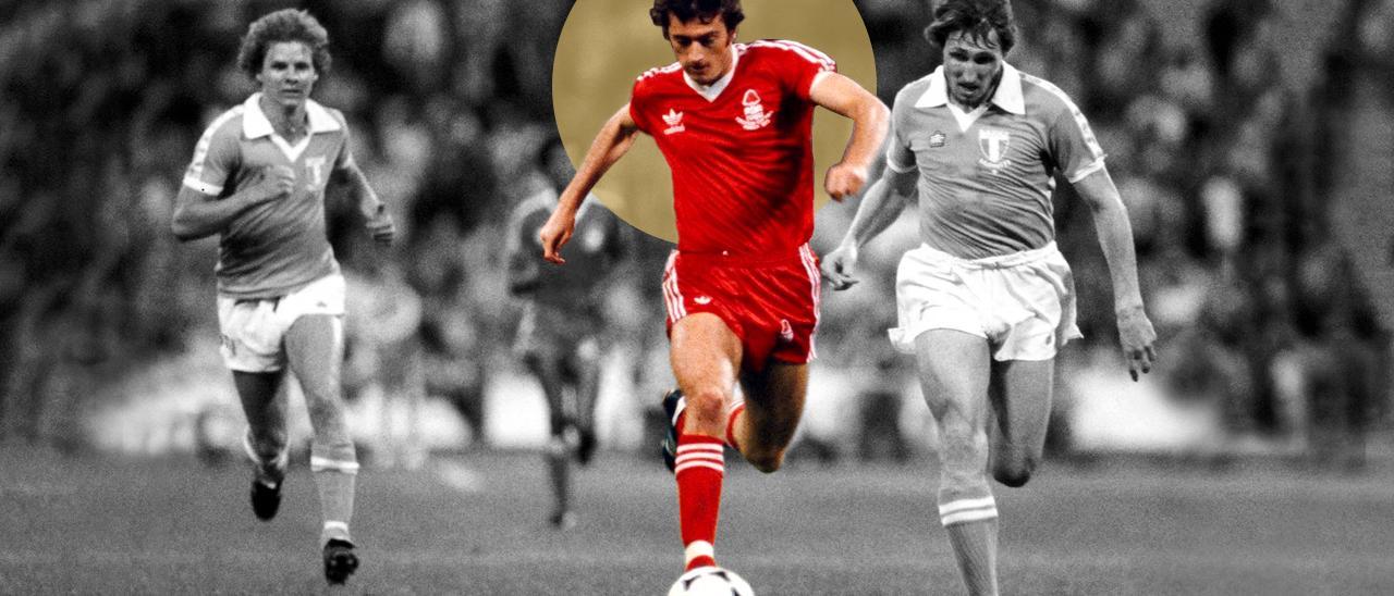 Trevor Francis en un partido con el Nottingham Forest