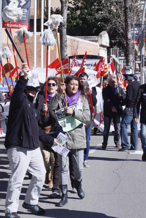 Protesta del col·lectiu de les netejadores a Giron