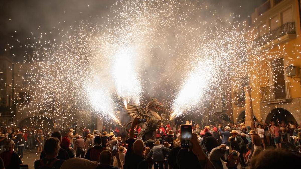 El correfoc, en una imatge d'arxiu.