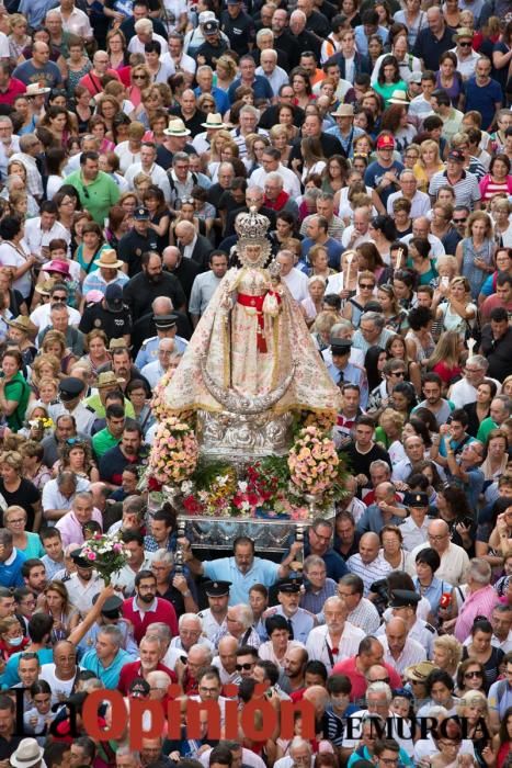 Salida de la Virgen de la Fuensanta desde la Cated