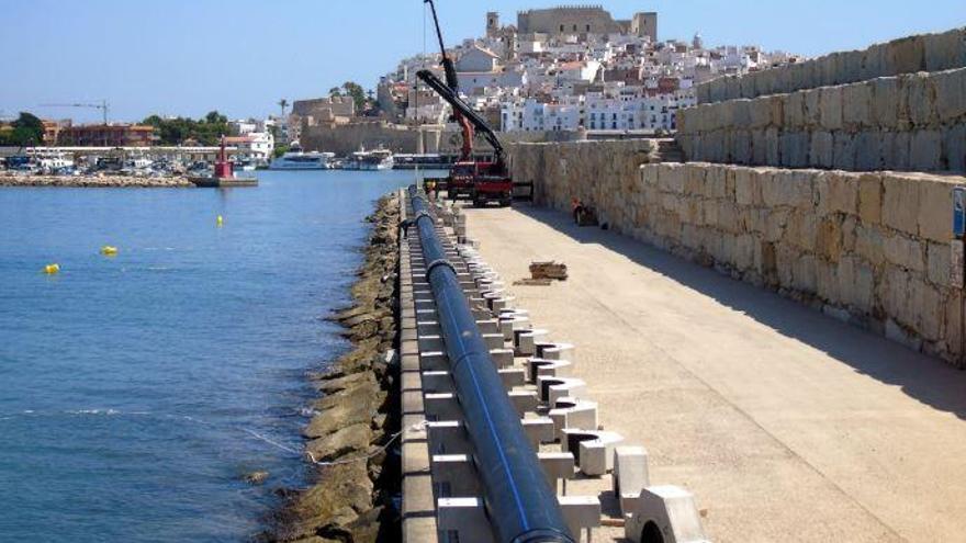 Becsa ejecuta la reparación urgente del emisario submarino de Peñíscola
