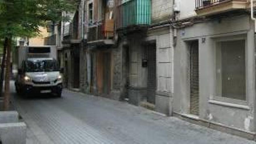 Carrer de Sant Bartomeu, on va tenir lloc un dels atracaments