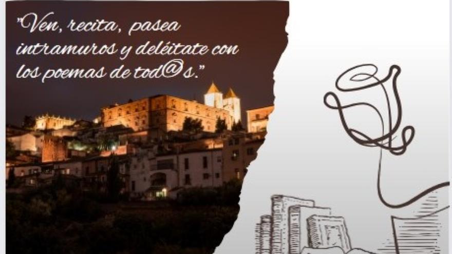 Cáceres celebra el Día de la Poesía con una ruta poética con micro abierto