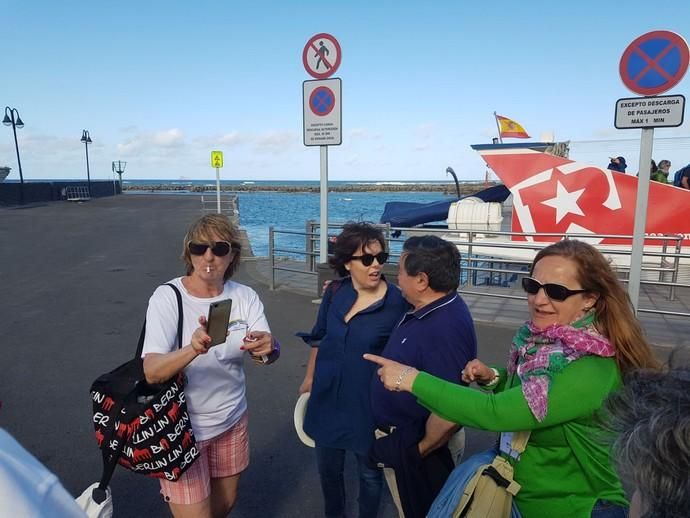 Soraya Sáenz de Santamaría, de puente en La Graciosa