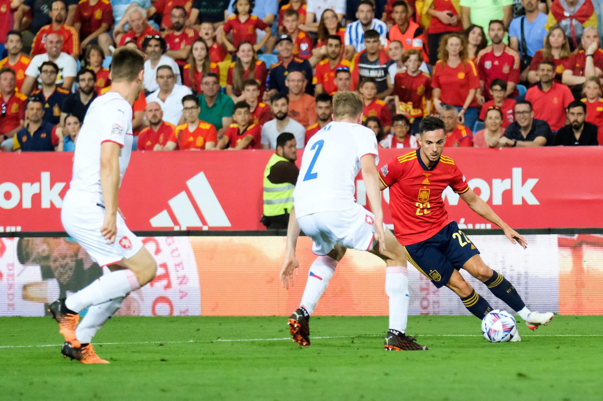 El España - República Checa en La Rosaleda, en imágenes