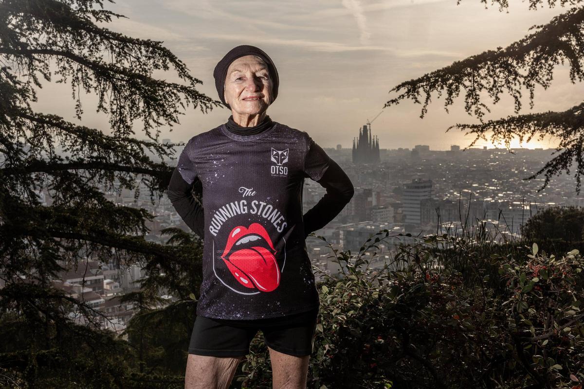 Mary Palmer, con Barcelona de fondo este viernes.