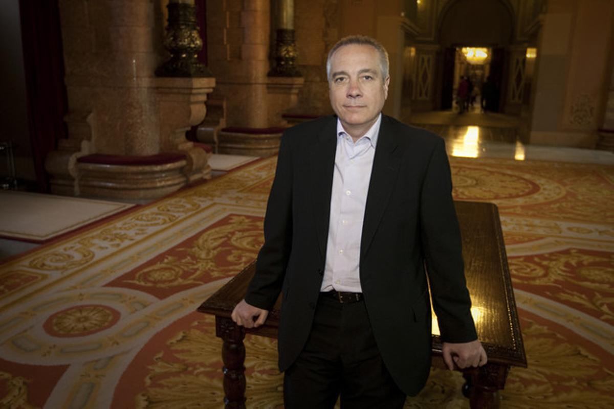 Pere Navarro, al Parlament, el 23 de març del 2012.