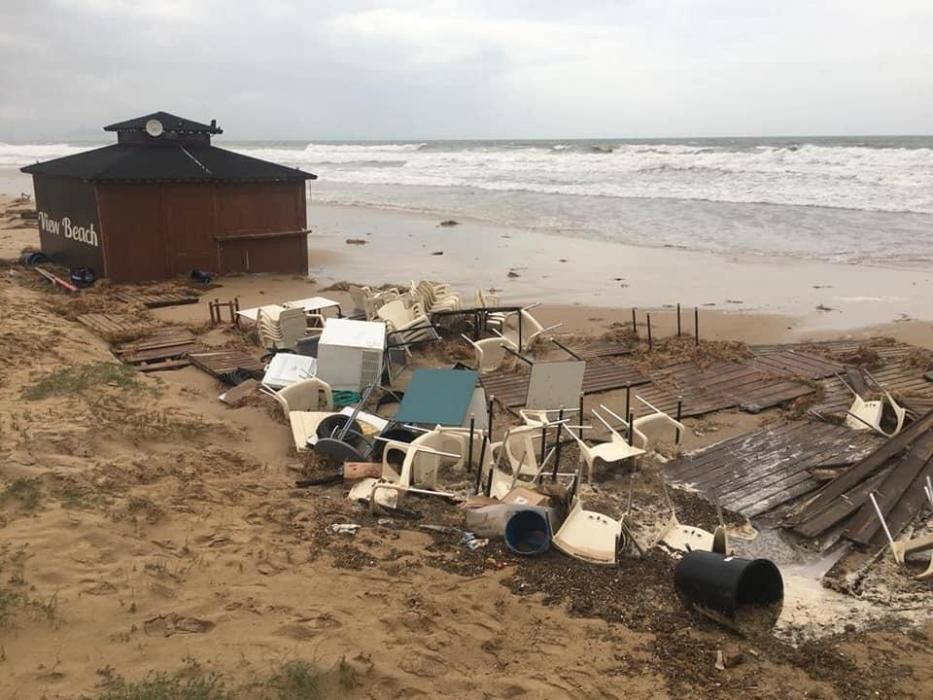 Desperfectos por el temporal de abril en Elche