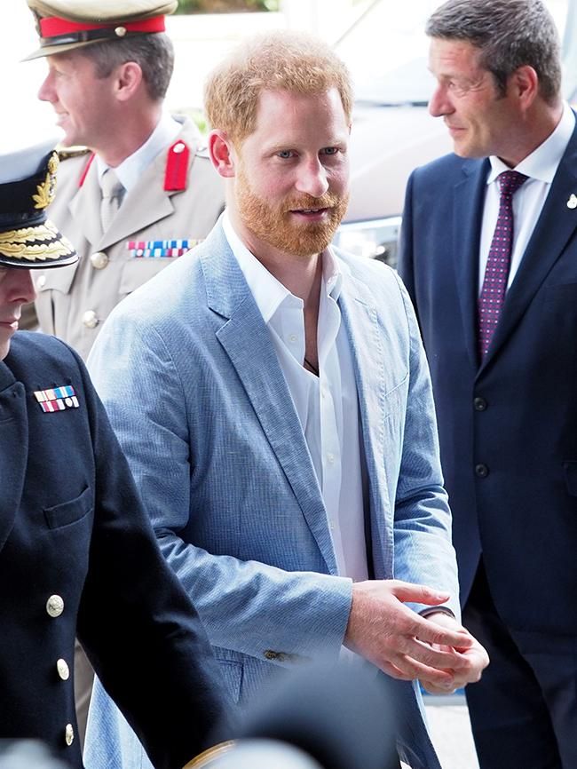 El príncipe Harry a su llegada a un evento