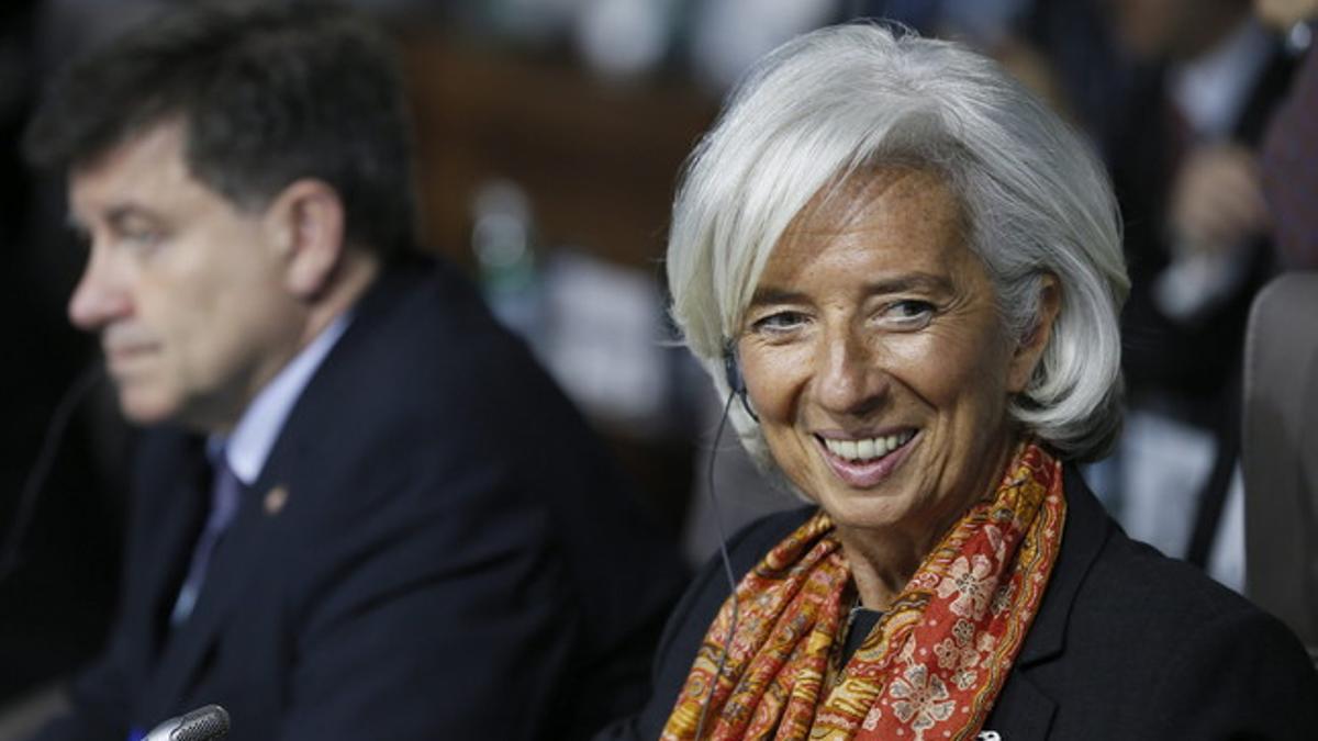 La directora del FMI, Christine Lagarde, en la reunión de ministros de Finanzas y gobernadores de bancos centrales de los países miembros del G-20, el pasado 19 de julio.