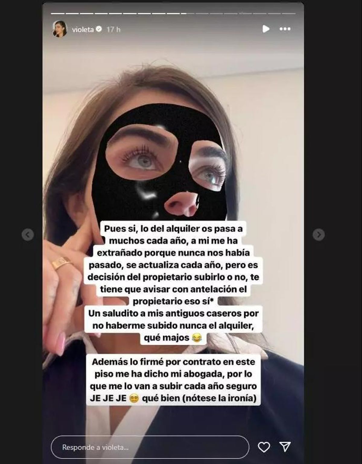 El escandaloso alquiler en Madrid de Violeta Mangriñán que enciende las redes
