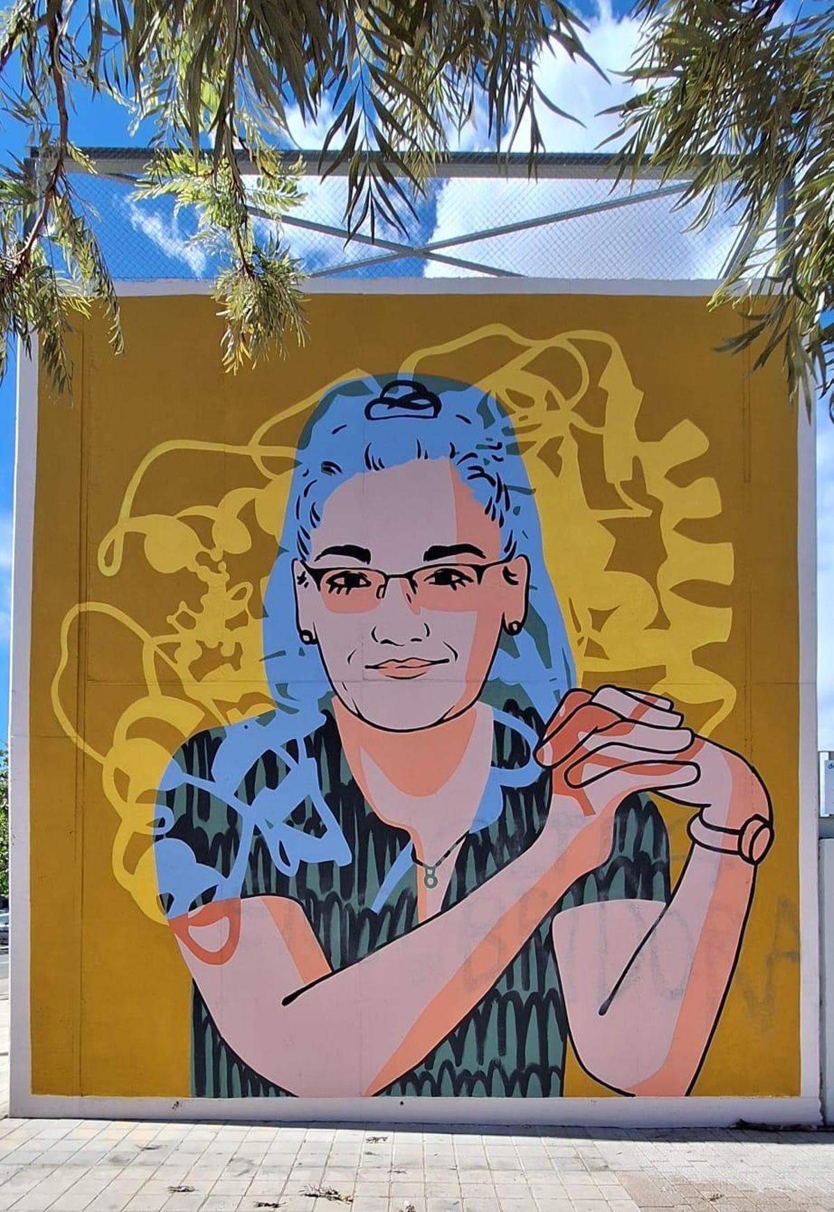 El resultado de la restauracion del mural vandalizado de la UPV