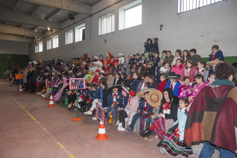 Los colegios abren el Entroido de Tabeirós-Montes