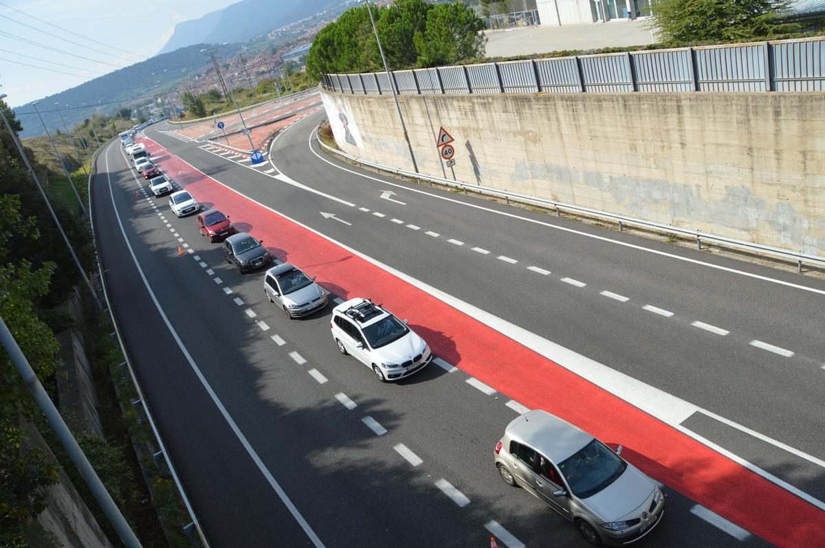 Important congestió a la C-16 en sentit Cerdanya