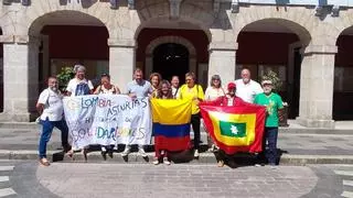 Mieres abraza a las víctimas de la violencia política colombiana