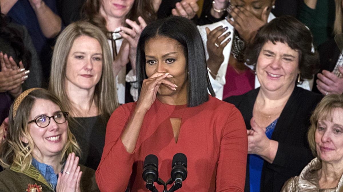 Michelle Obama ha dedicat l’últim acte a parlar d’educació, un dels seus grans pilars durant els vuit anys que ha estat a la Casa Blanca.