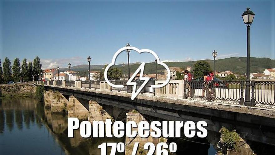 El tiempo en Pontecesures: previsión meteorológica para hoy, viernes 24 de julio