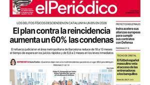 La portada de EL PERIÓDICO del 25 de abril de 2026
