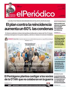 La portada de EL PERIÓDICO del 25 de abril de 2026