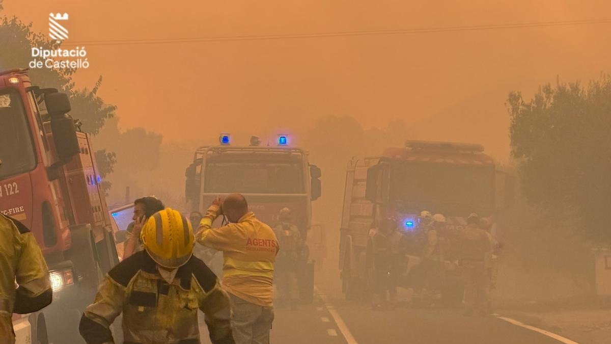 Imagen de archivo del incendio de la Vall d'Uixó.